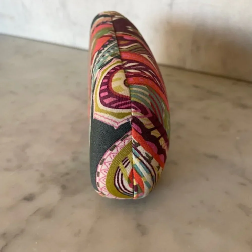 VERA BRADLEY Heirloom Paisley Hard Clam Shell Eye Glass Case Retired